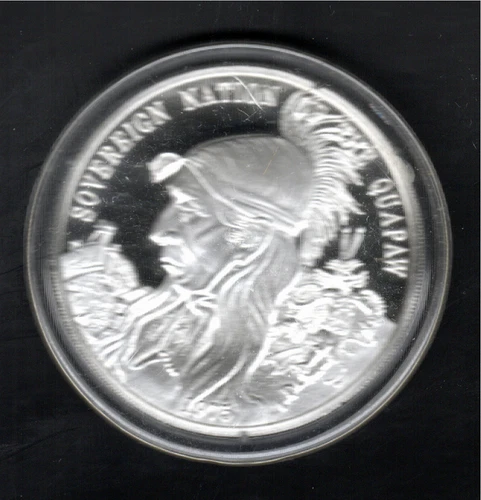 Sovereign Nation of The Quapaw Tribe .999 Proof Silver Round w/Capsule