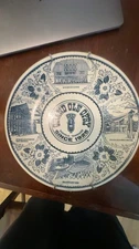 Grand Ole Opry Vintage Blue & White 10" Ironstone Plate