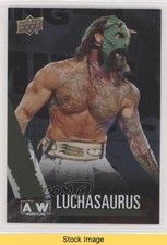 2021 Upper Deck AEW All Elite Wrestling Rainbow Foil Luchasaurus #46 READ 3n2