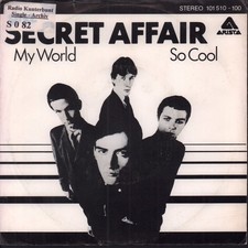 Secret Affair My World 7" vinyl Germany Arista 1980 pic sleeve has old radio