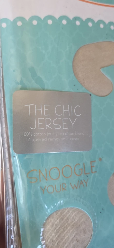 Snoogle Chic Pillow Cover, Pregnancy Pillow Soft Beige Color - Image 2 of 4