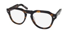 NEW VALENTINO V-TALE II VLX-139 GLASSES 52-22-145 FULL-RIM TORTOISE PLASTIC MENS