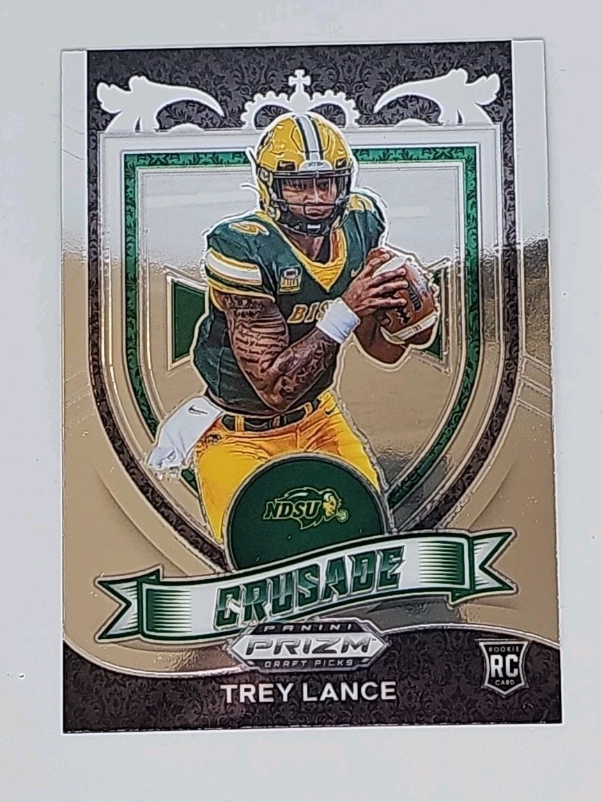 2021 Panini Prizm Draft Picks - Crusade Silver Prizm #164 Trey Lance (RC) PACKER