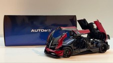 AUTOART 1/18 Pagani Huayra BC Metallic Red Black Carbon Used