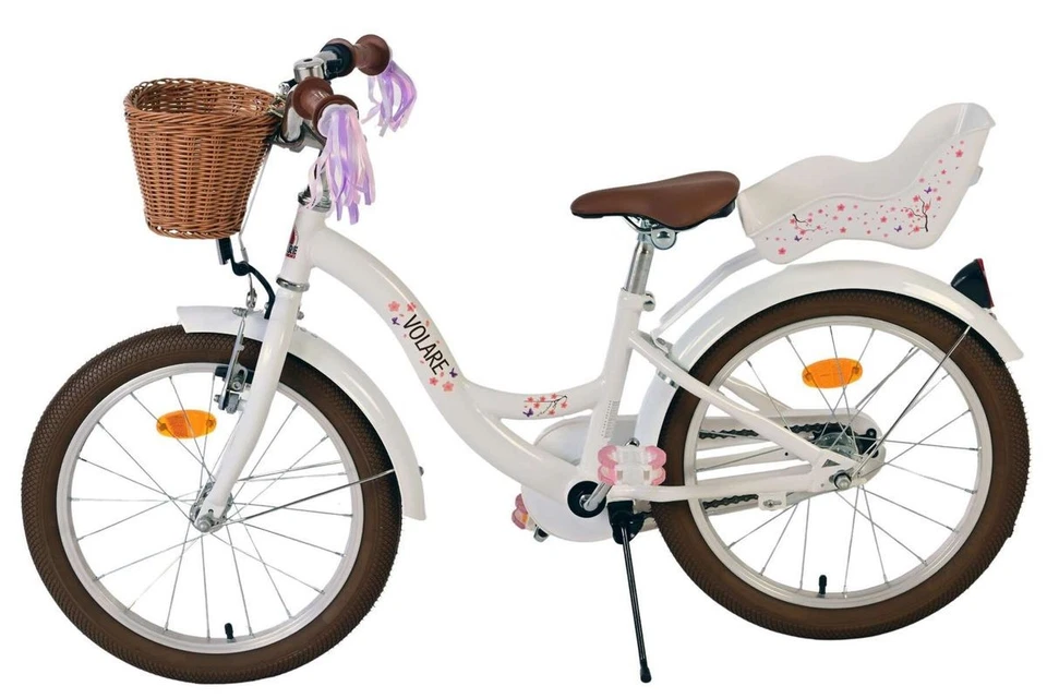 18 Zoll Kinder Mädchen Fahrrad Mädchenfahrrad Rad Bike Mädchenrad Rücktritt Weiß - Bild 2 von 4