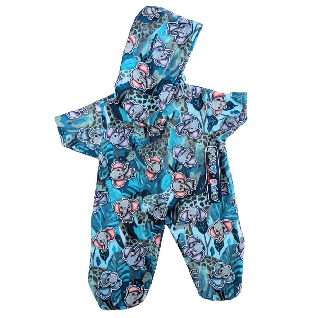 TEDDY BEAR CLOTHES - Onezee Elephant Sleeper PJ - 16""/40cm BUILD a TEDDY BEAR