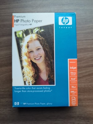 NEW Genuine HP Premium Photo Paper 4''x6'' Glossy 100 Sheets Inkjet Q1990A