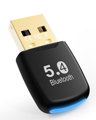 Bluetooth Adapter PC USB Dongle 5.4 EDR für Windows 11 10 8.1 7 Plug and Play