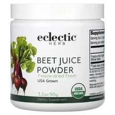 Eclectic Institute Organic Beet Juice POWder 3 2 oz 90 g Dairy-Free, Grain-Free,