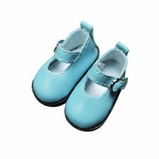 Handmade PU Doll Footwear Classic Strap Low Heel Mary Jane Shoes for 1