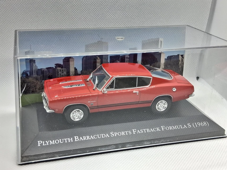 dea plymouth barracuda sports fastback forumula s 1968 scala 1/43 210495 - Immagine 2 di 4