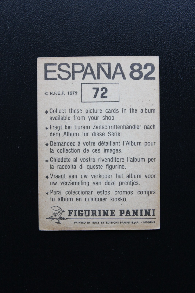 FIGURINA FIFA WC ESPANA PANINI 1982 JUAN LOZANO BELGIQUE-BELGIE n 211