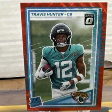 2025 Panini Donruss - Rated Rookie Travis Hunter #301 Optic Preview Red Wave 💎