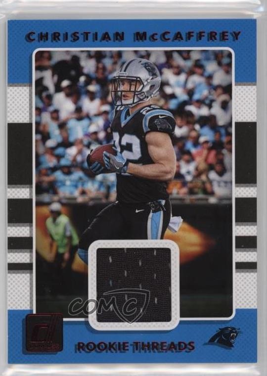 Christian McCaffrey Panini Donruss Rookie Threads #5 Red