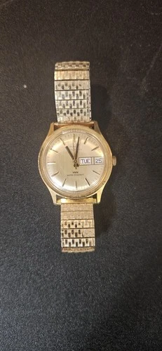 1979 Timex Day Date Automatic Vintage Watch Doesn't Appear To Be Working
