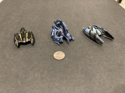 USED Star Wars Titanium Die Cast Ship Lot of 3 Vulture Tridroid Souless One