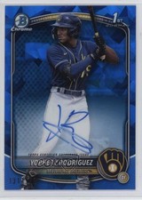 2025 Bowman Sapphire Chrome Prospect 131/199 Yophery Rodriguez #CPS-YR Auto