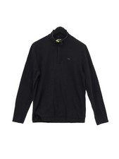 Michael Kors Men's Jumper M Black Cotton with Polyester High Neck Pullover