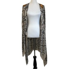 Free People Womens Magic Dance Border Print Kimono Duster Floral One Size Boho