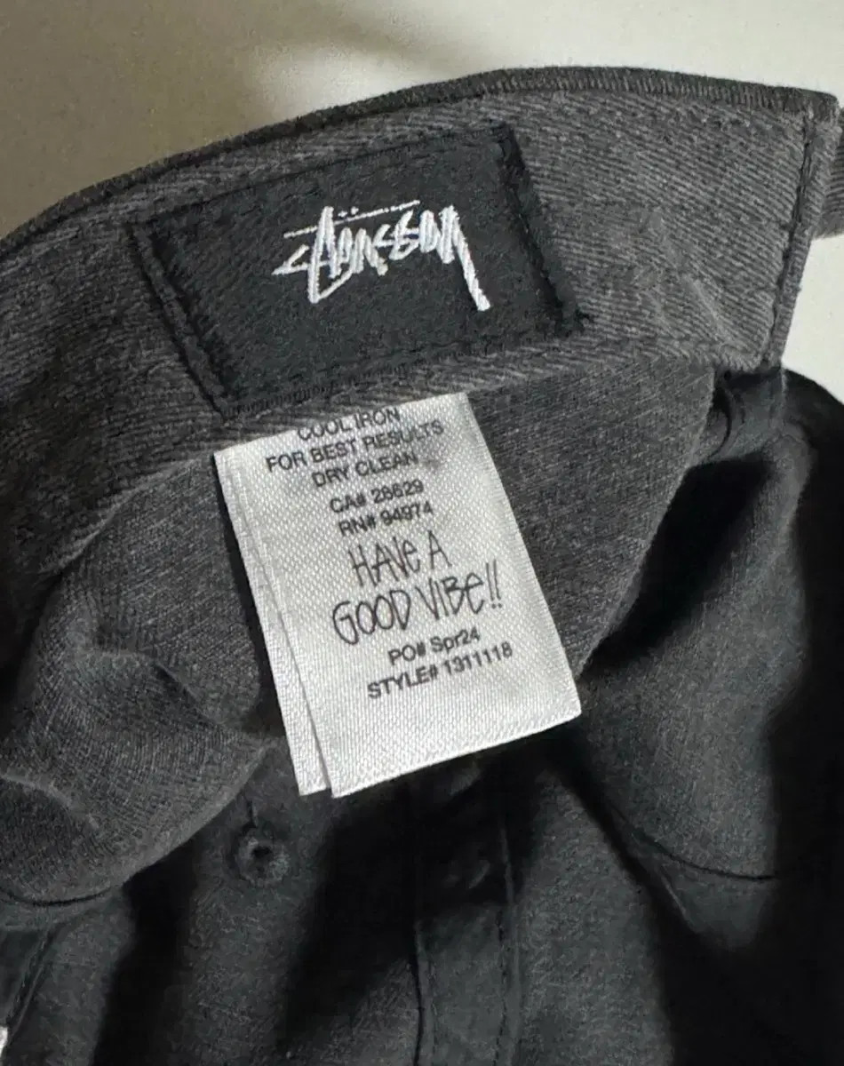 Stoochy Basic Washed Low Pro Ball Cap Charcoal 13… - image 5