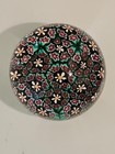 Paperweight Millefiori Style Art Glass Beautiful No Sig or Makers Mark 1Lb — photo 1