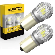 White Bright 1156 7506 LED Reverse Backup Light Bulbs 6000K Canbus Error Free 2x