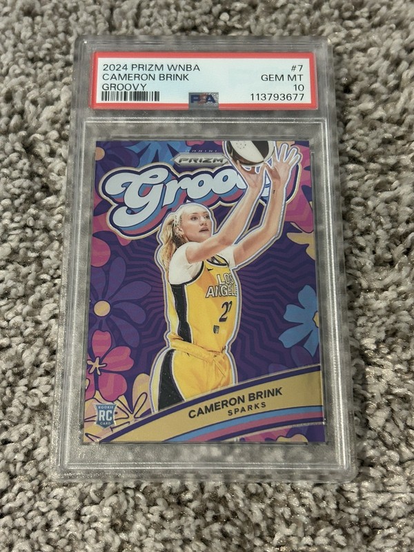 2024 Prizm PSA 10 Cameron Brink Groovy Rookie RC WNBA GEM MINT