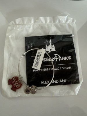 NEW Disney Parks The Original Mickey Mouse Shorts Silver Alex and Ani Bracelet