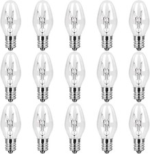 COLWATT 15-Pack Night Light Bulbs 4 Watt, 120V E12 C7 Small Bulb for...