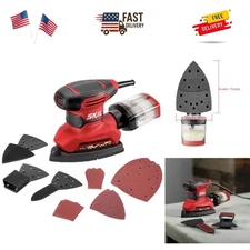 Corded Multi-Function Detail Sander with Micro-Filter Dust Box 3 Additional A...