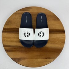 New NWOB Womens Tommy Hilfiger Danaa White Comfort Slides Sandals Size 8 M