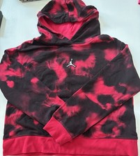KidsNike Jordan Sweat Pants And Hoodie Set Size L Red And Black