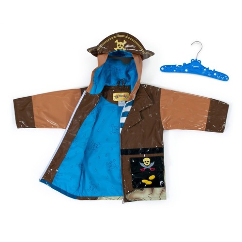 Chaqueta impermeable para niños Abrigo para niños Pirata Impermeable con capucha Mac - Kidorable - Imagen 3 de 4