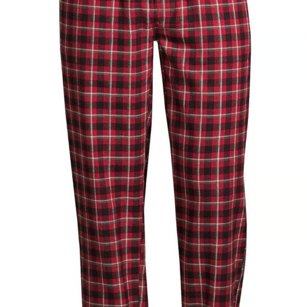 Lands End festive plaid, PJ bottoms size NWT - Main Image