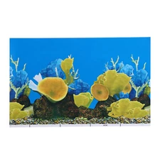VOCOSTE Aquarium Background Poster Double-sided Fish Tank Background Sticker