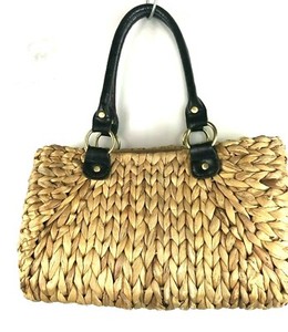 banana republic straw bolsa