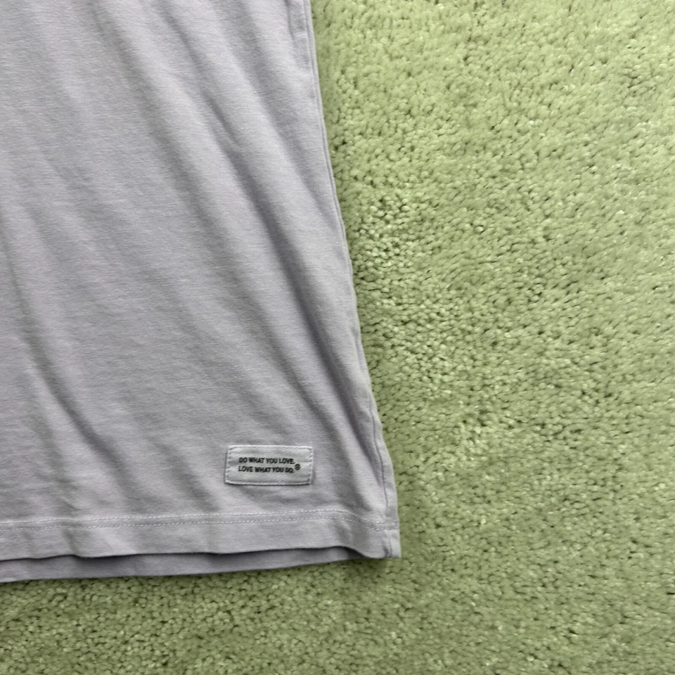 Camiseta Life Is Good para mujer talla pequeña púrpura manga corta corazón triturador algodón Foto 3 de 4