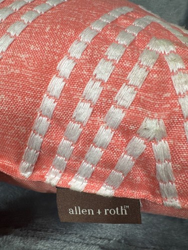 Set of 2 Coral 16 x 16" Outdoor Decorative Throw Pillow Polyester UV resistant - 第 4/5 張圖片