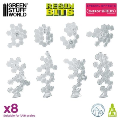 3D printed set - Energy Shields - Infinity wargames miniature battlefield shield