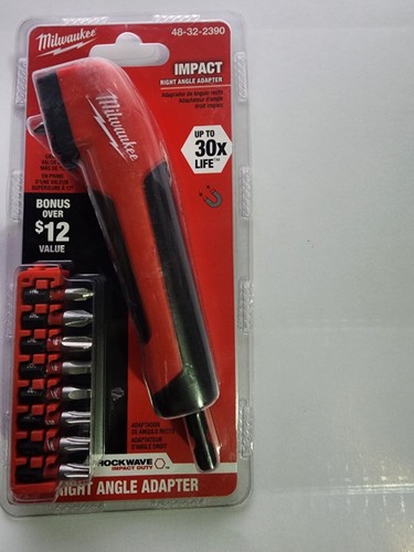 Milwaukee SHOCKWAVE Impact Duty Right Angle Drill Adapter Model # 48-32-2390