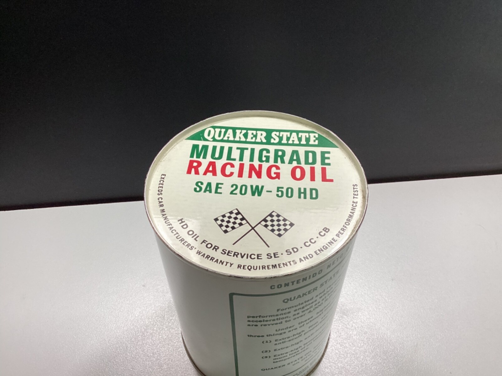 Vintage Quaker State Racing Oil 1 QuartFull Unopened eBay