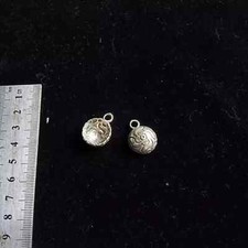 Tribal exotic cute accessory pure handmade Miao silver DIY embed earring 1pair