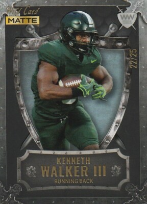2022 Wild Card Matte Black Draft Pick Football - Pick Your Player