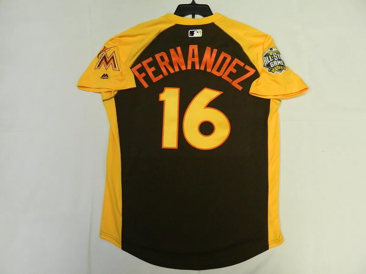 Authentic Jose Fernandez 2016 All Star Jersey Miami Marlins San Diego Game  48