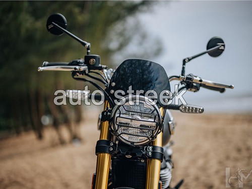 Coperchio Strumentale Dipinto Di Nero Originale Per Royal Enfield Bear 650 - Foto 7 di 8