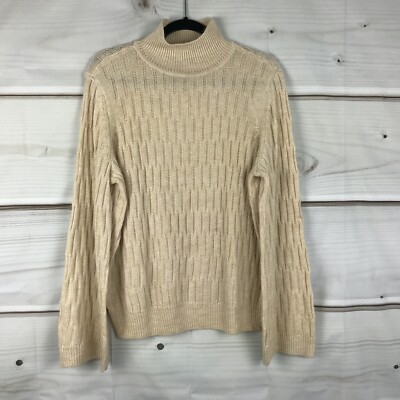 Fashion Lisa Rinna Jumper Lisa Rinna Sweater Womens L Beige