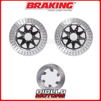 SATZ BREMSSCHEIBEN BRAKING YAMAHA TDM 850 1995 - VORNE + HINTEN [SCHWIMMEND