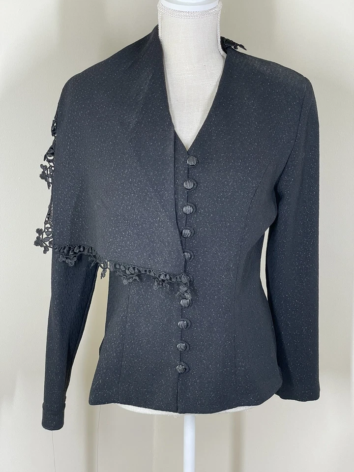 CHAQUETA BLAZER JOSEPH RIBKOFF NEGRA TALLA 8 Foto 2 de 4