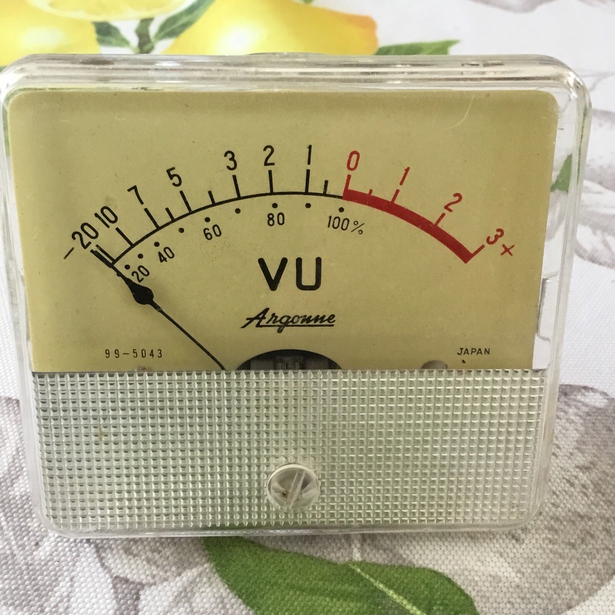 Vintage Argonne 99-5043 VU Meter Level Indicator Panel Mount Made