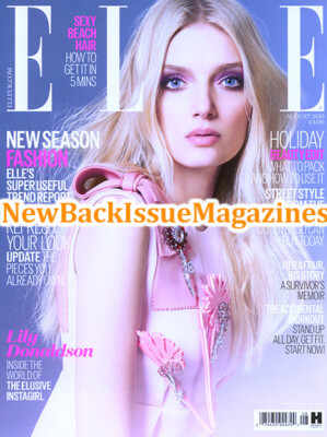 UK Elle 8/15,Lily Donaldson,August 2015,British,BRAND NEW